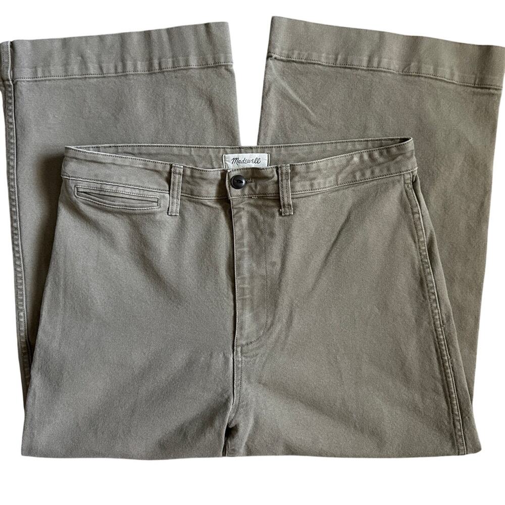 Madewell Emmett Wide-Leg Crop Pants in‎ Surplus Size 31 - Picture 8 of 10